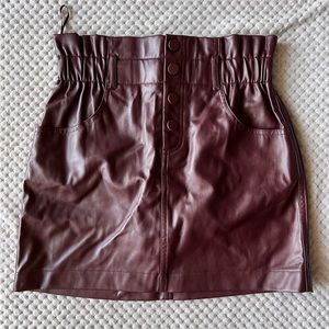 Zara Pleather Skirt